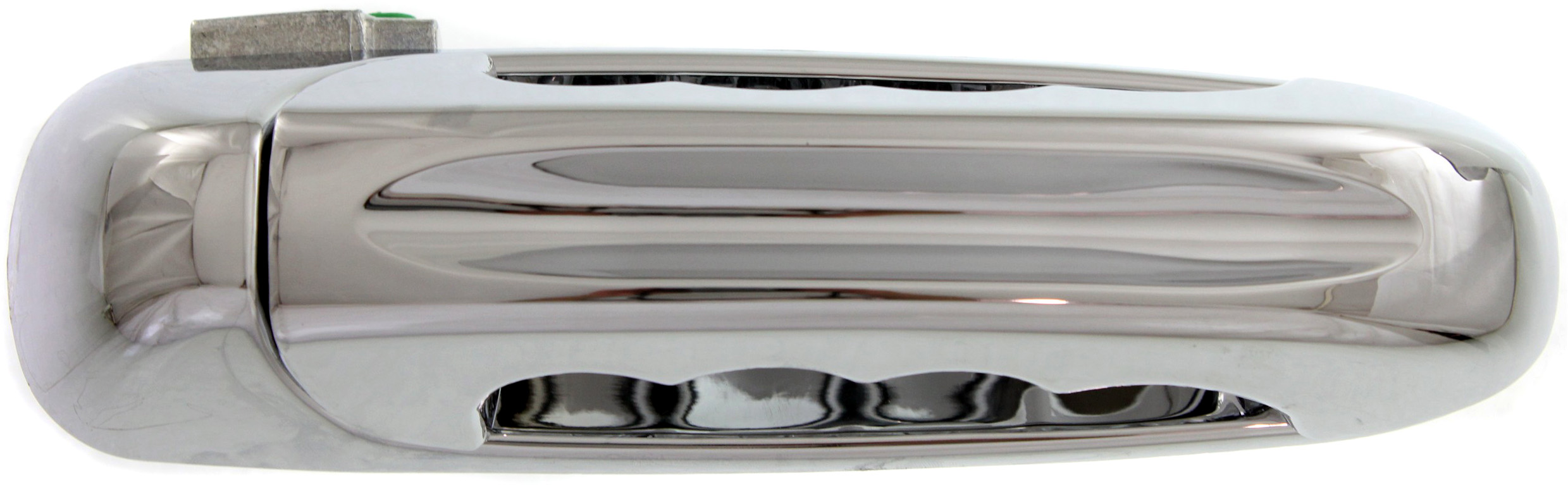 AM DODGE FULL SIZE P U 1500-02-08-2500-3500-03-09 REAR EXTERIOR DOOR HANDLE RH Chrme w o Hole w Slash Desgn Lvr SKU REPD491341 OEM Performance