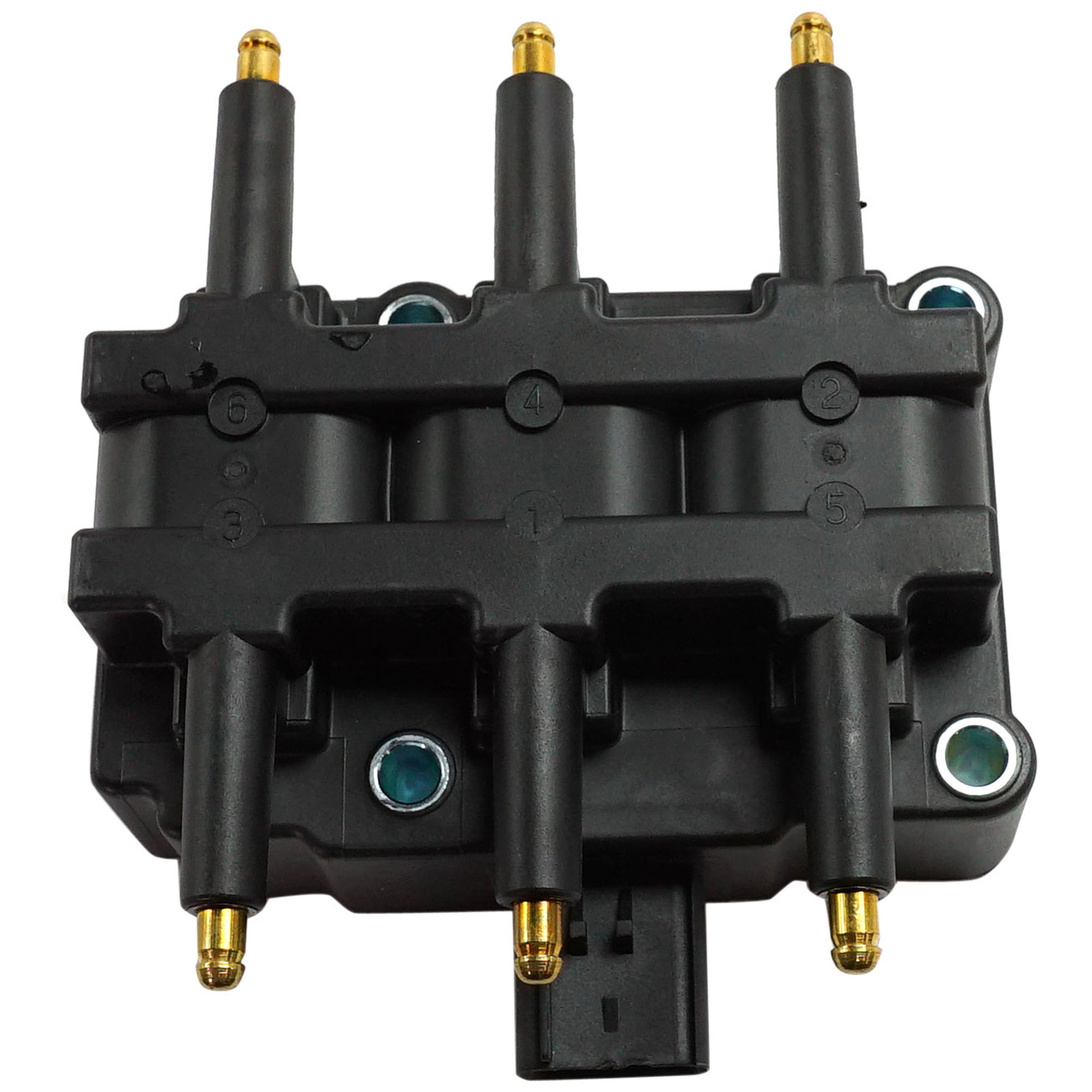 AM GRAND CARAVAN 01-10 IGNITION COIL Assembly 12 V 4 Blade Terminal Type Distributorless Mounting SKU REPD504610