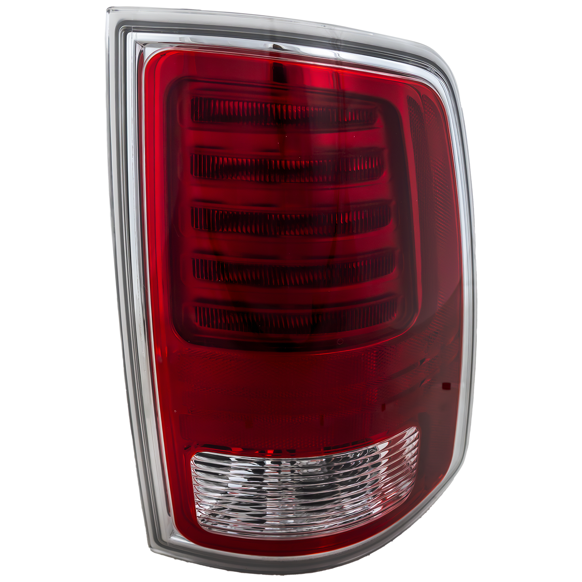 AM RAM 1500-13-18-2500-3500-14-18 TAIL LAMP RH Assembly LED Premium Type Chrome Interior Includes 19-22-1500 Classic CAPA SKU REPD730147Q Partslink CH2801203C OEM 68093078AC
