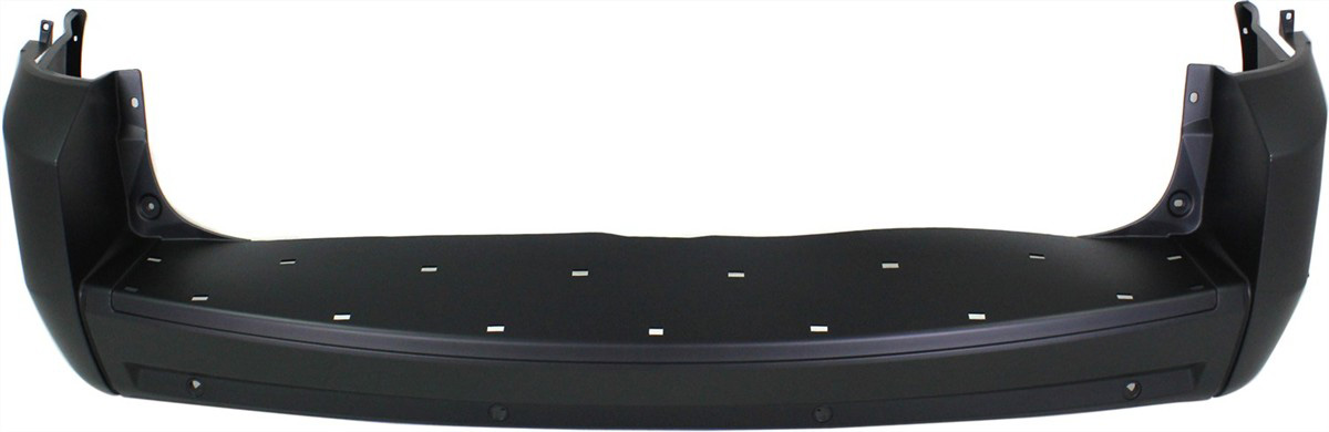 AM GRAND CARAVAN 08-10 REAR BUMPER COVER Primed w Molding and Parking Aid Snsr Holes CAPA SKU REPD760115PQ Partslink CH1100905C OEM 68041480AD
