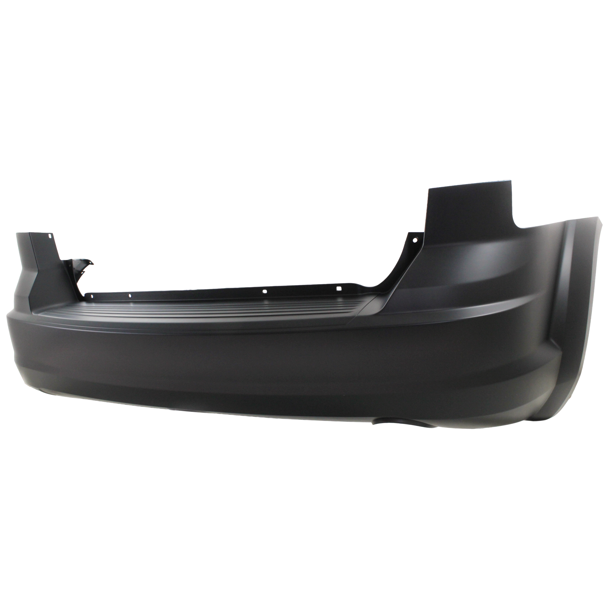 AM JOURNEY 09-20 REAR BUMPER COVER Primed w o Fascia and Parking Aid Sensor Holes w Single Exhaust Hole SKU REPD760138P Partslink CH1100924 OEM 68034219AL