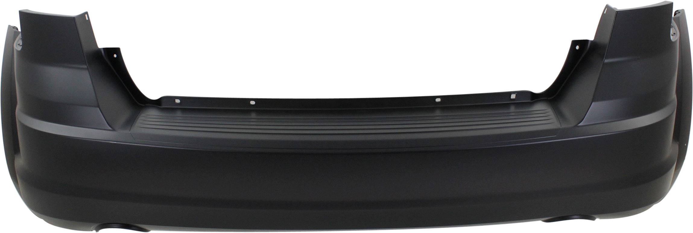 AM JOURNEY 09-20 REAR BUMPER COVER Primed w o Fascia and Parking Aid Sensor Holes w Dual Exhaust Holes SKU REPD760140P Partslink CH1100925 OEM 68034223AL