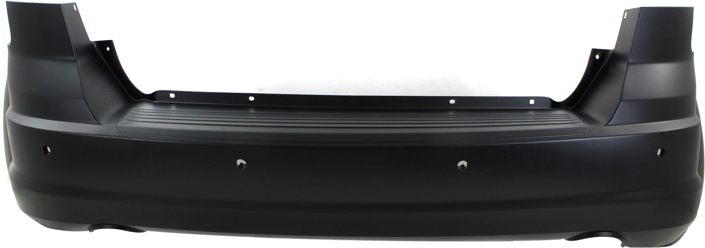 AM JOURNEY 11-20 REAR BUMPER COVER Primed w o Fascia w Parking Aid Sensor Holes w Dual Exhaust Holes SKU REPD760141P Partslink CH1100971 OEM 1SU16TZZAG