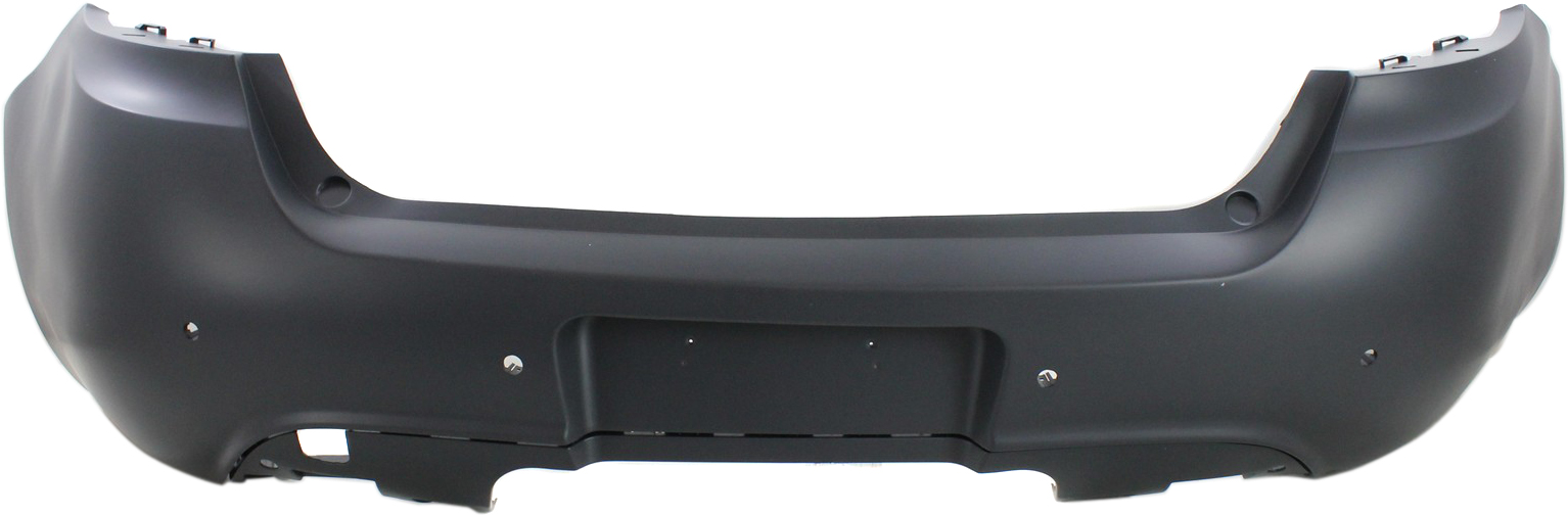 AM DART 13-16 REAR BUMPER COVER Primed w Parking Aid Sensor Holes SKU REPD760143P Partslink CH1100976 OEM 68172075AA