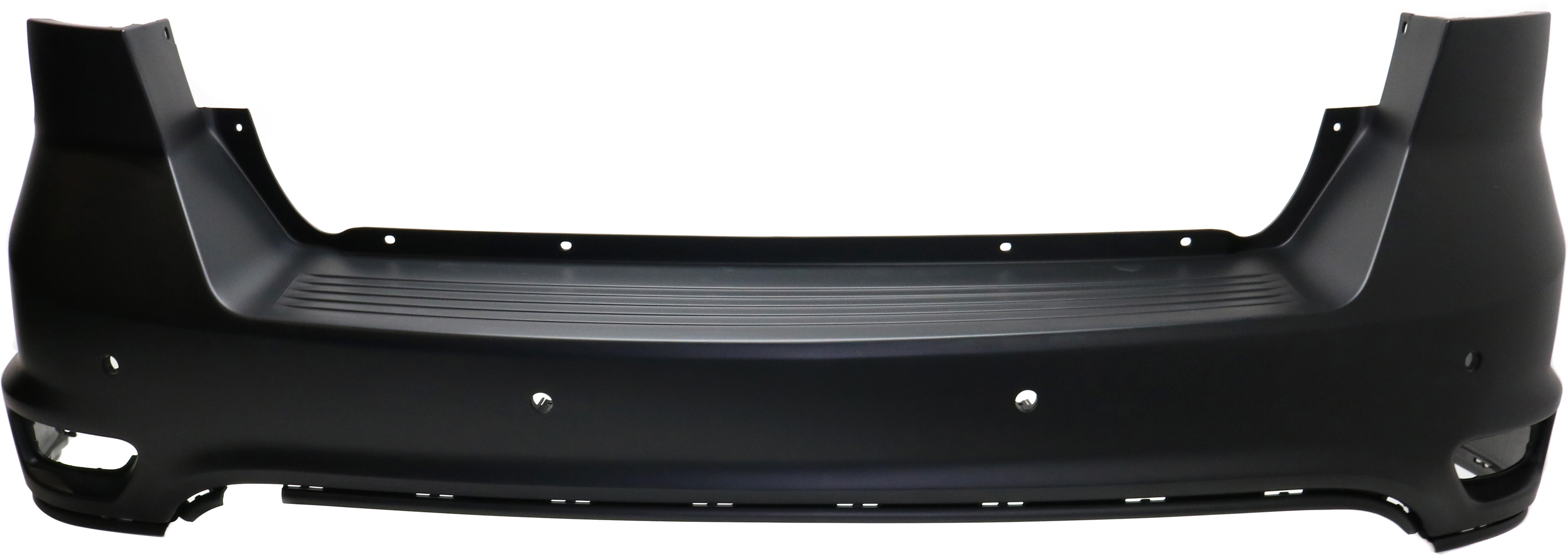AM JOURNEY 11-19 REAR BUMPER COVER Upper Primed w Fascia and Parking Aid Sensor Holes Type 2 CAPA SKU REPD760146PQ Partslink CH1114101C OEM 1TY36TZZAF 1TY36TZZAE