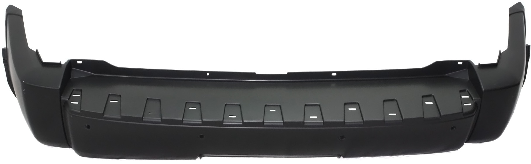 AM NITRO 08-11 REAR BUMPER COVER Primed w Parking Aid Sensor and Tow Hook Holes SKU REPD760156P Partslink CH1100941 OEM 68031892AA