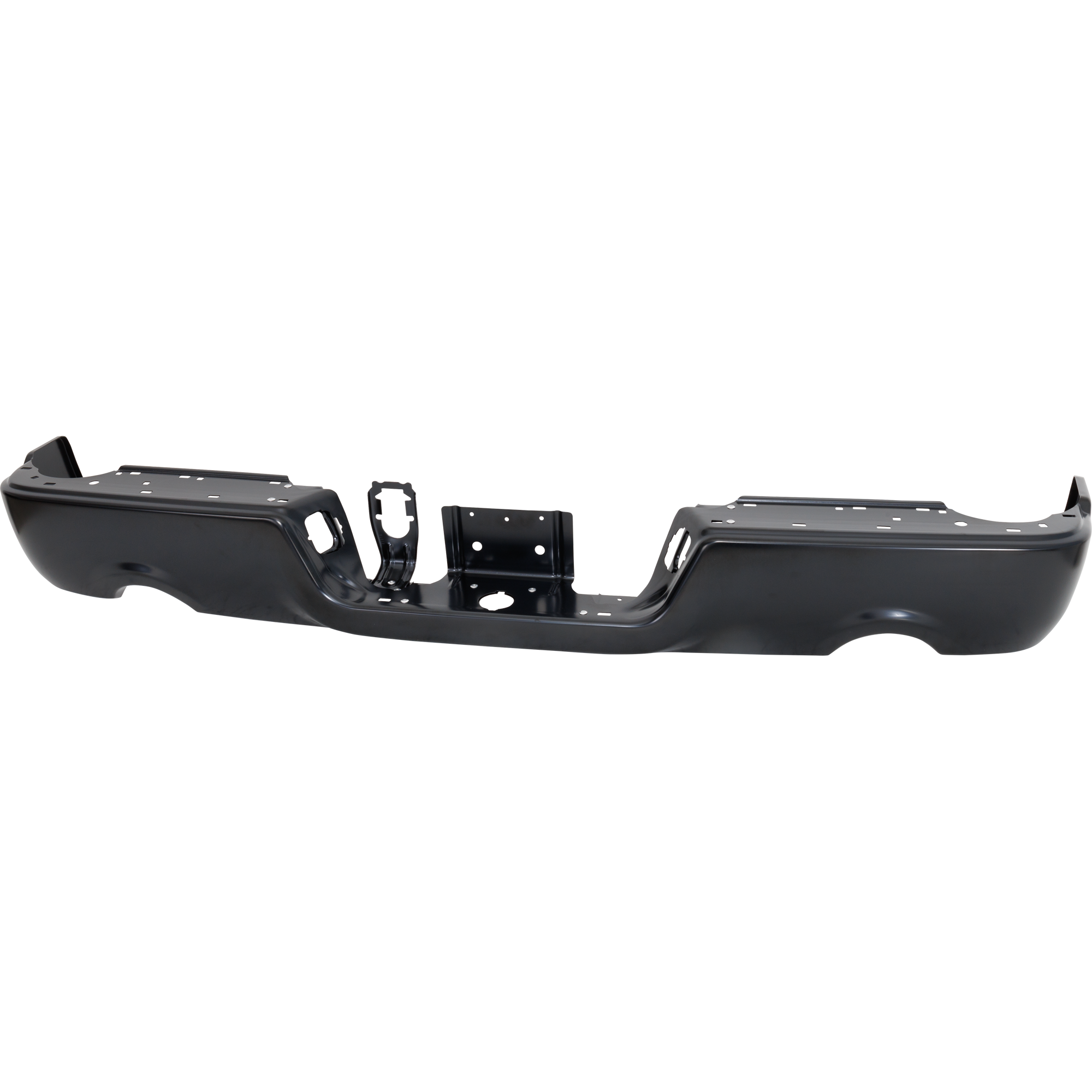 AM RAM 1500-09-18 STEP BUMPER FACE BAR ONLY w o Pad w Pad Provision w o Mounting Bracket Painted w o Parking Aid Sensor Holes w Dual Exhaust Holes Includes 19-23-1500 Classic CAPA SKU REPD760303Q Partslink CH1102372C OEM 68049779AB