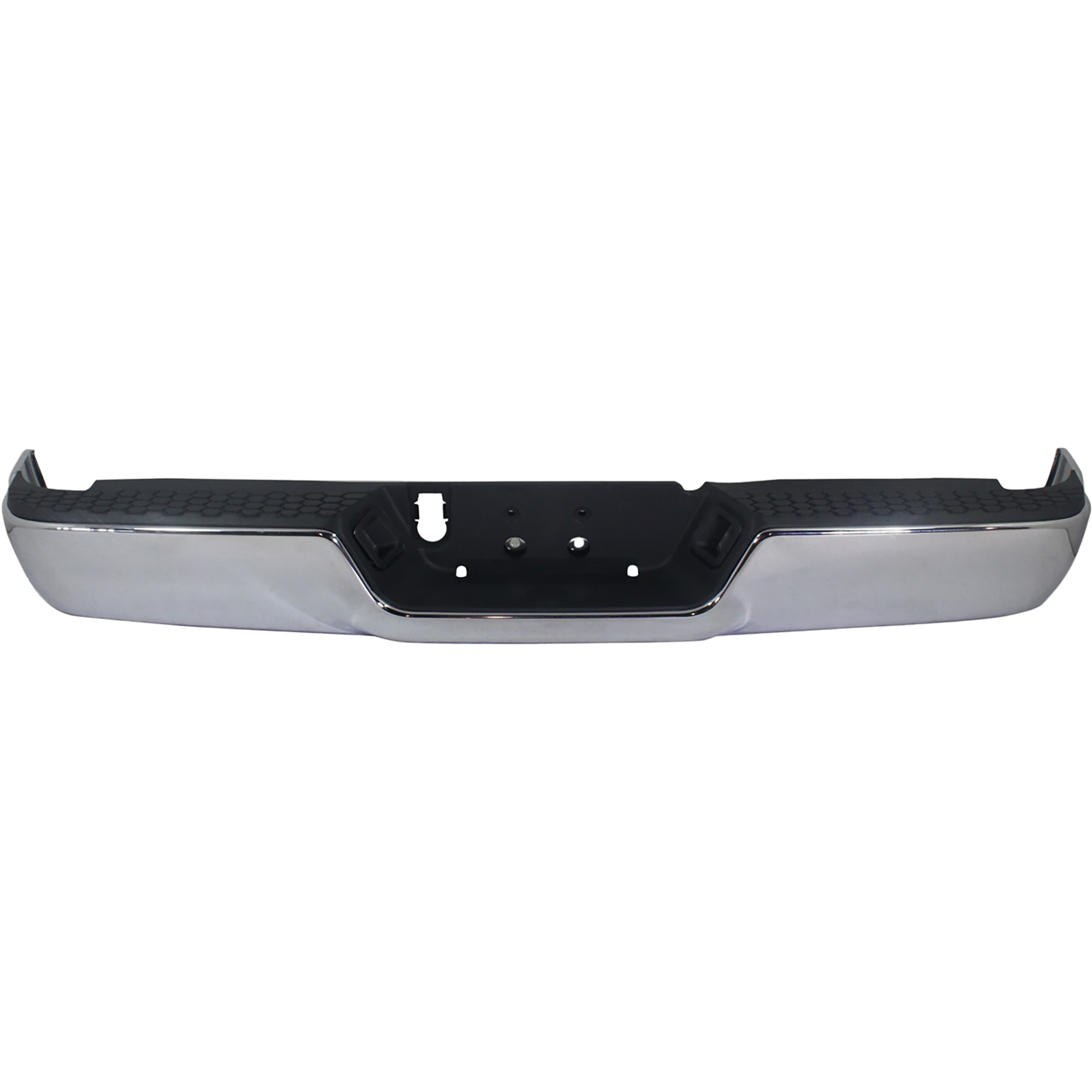 AM RAM 1500-09-18 RAM 2500-3500-10-12 STEP BUMPER FACE BAR AND PAD w Pad Provision w o Mounting Bracket Chr 09-12 w o Parking Aid Sensor Holes w o Dual Exhaust Holes 13-22 w Single Exhaust SKU REPD823706 Partslink CH1103117 OEM 68049781AB PFM