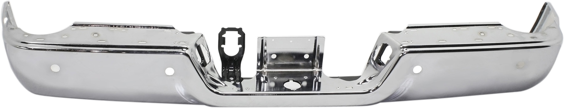 AM RAM 1500-09-18 RAM 2500-3500-10-12 STEP BUMPER FACE BAR ONLY w o Pad w Pad Provision w o Mounting Bracket Chr 09-12 w Parking Aid Sensor Holes w o Dual Exhaust Holes 13-22 w Single Exh SKU REPD823709 Partslink CH1102374 OEM 68049769AB