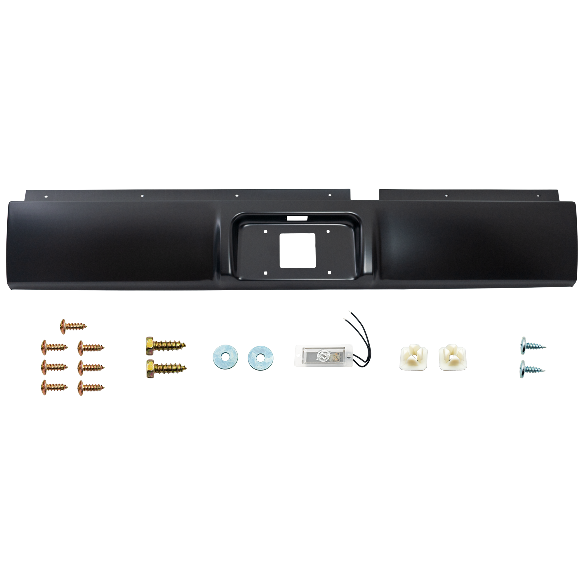 AM RAM 1500-02-08 RAM2500-3500-03-09 REAR ROLL PAN w License Plate Part and Light Kit SKU REPD825504