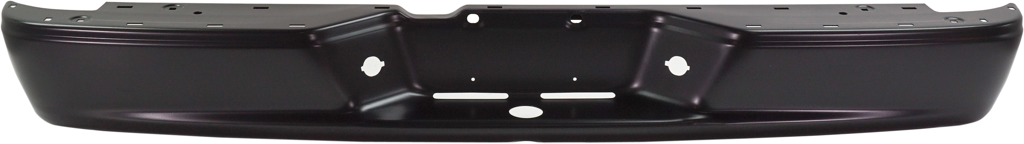 AM DAKOTA 05-11 STEP BUMPER FACE BAR ONLY w o Pad w Pad Provision w o Mounting Bracket Painted Black All Cab Types SKU REPD825606 Partslink CH1102362 OEM 55077652AB