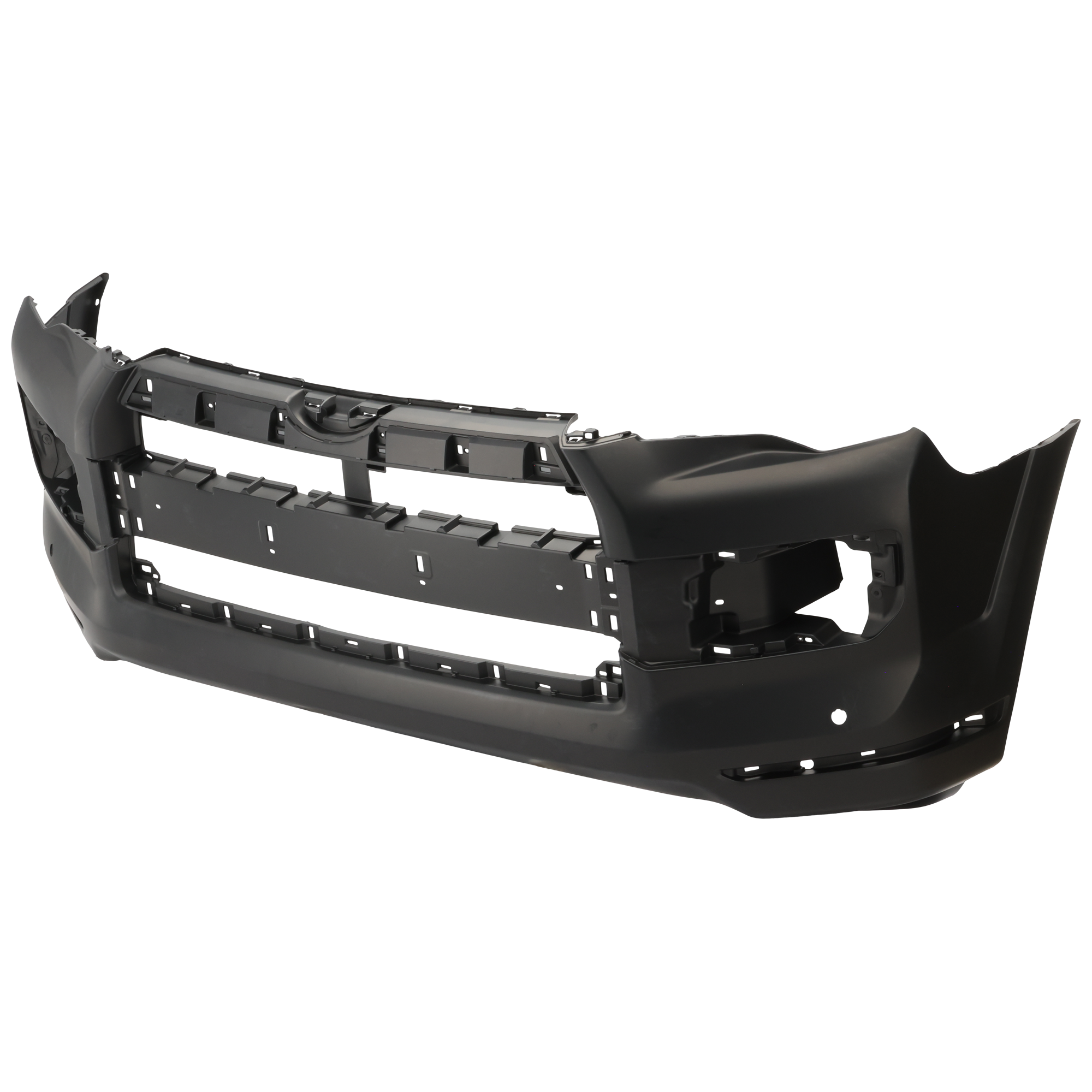 AM 4RUNNER 14-24 FRONT BUMPER COVER Primed w Holes for Chrome Trim SKU REPF010395P Partslink TO1000407 OEM 5211935916-5211935913