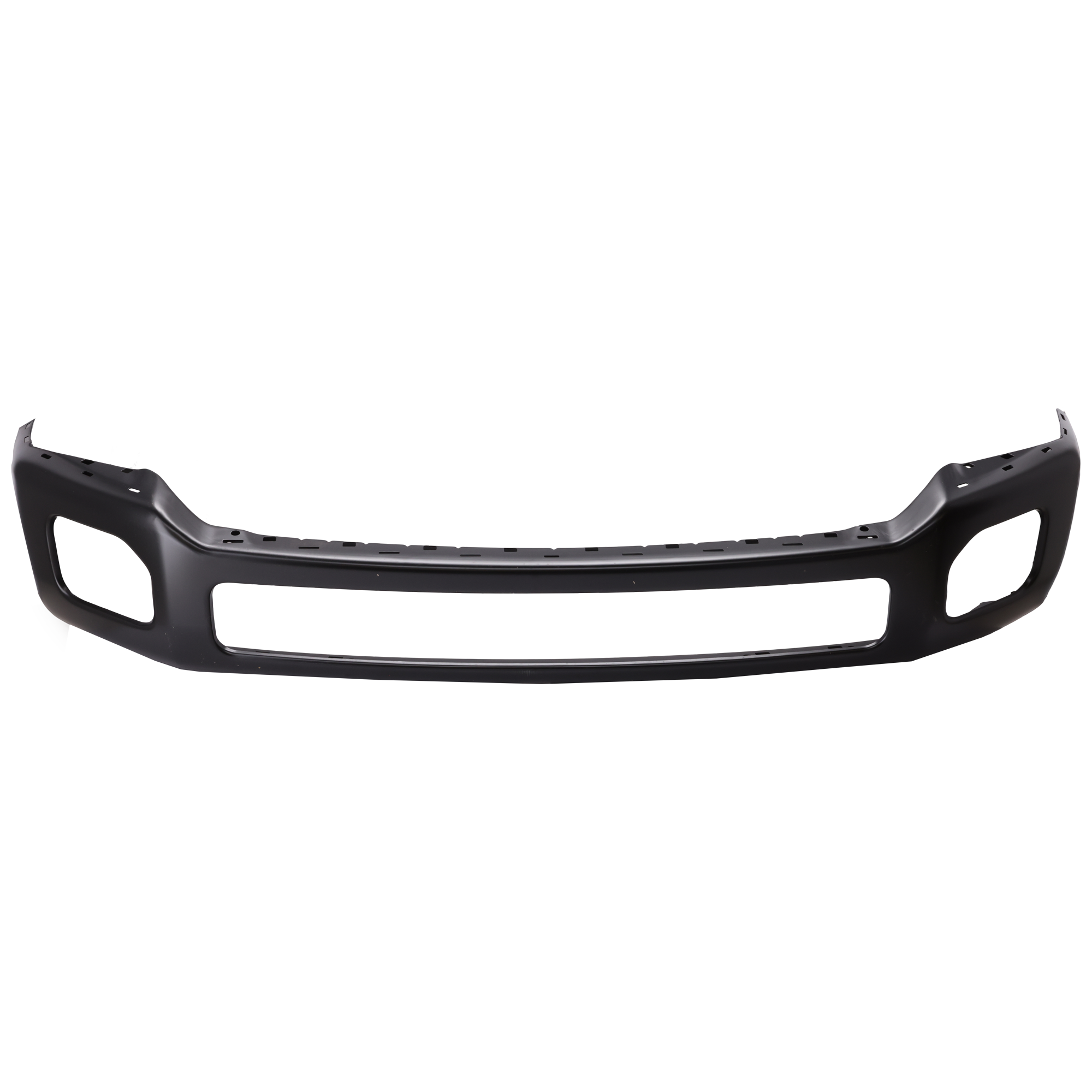 AM F 450 SUPER DUTY 11-16 FRONT BUMPER Black w Bumper End Caps SKU REPF010705 Partslink FO1002419 OEM BC3Z17757FPTM