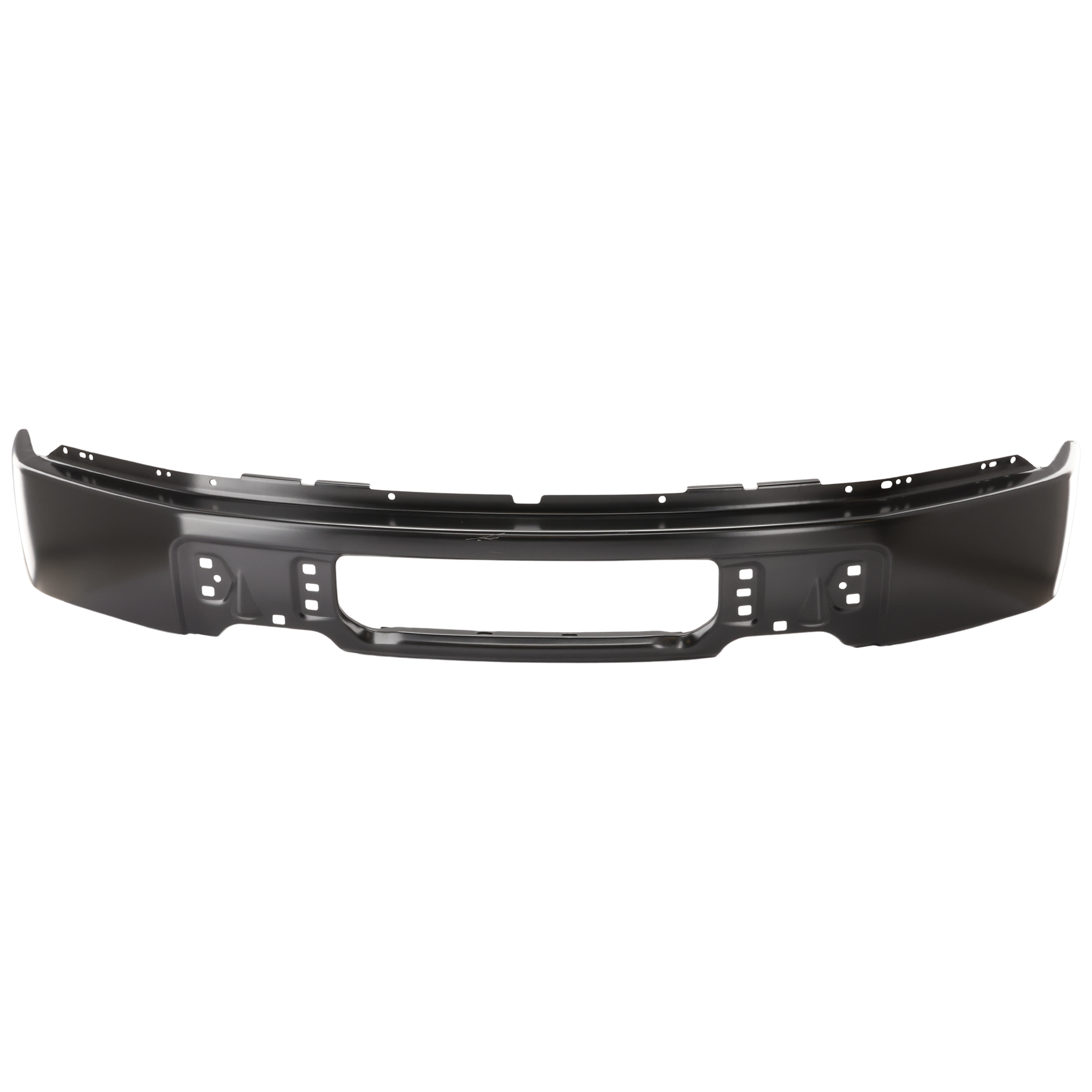 AM F 150-09-14 FRONT BUMPER Face Bar Blk w o Fog Light Holes Exc.Lariat Ltd Ltd Harley D SVT Models SKU REPF010905 Partslink FO1002414 OEM 9L3Z17757CPTM