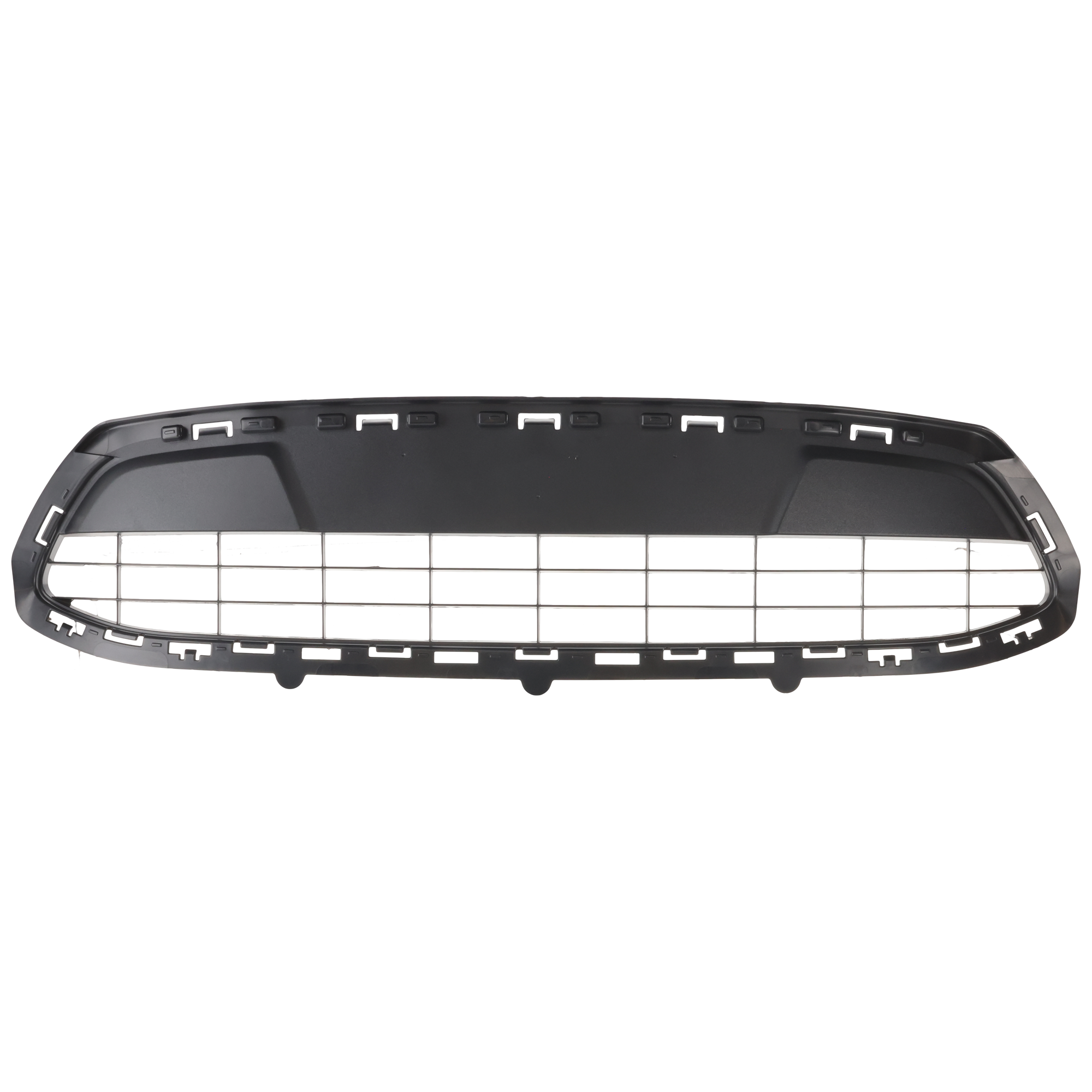 AM FIESTA 11-13 FRONT BUMPER GRILLE Center Textured Gray S SEL SES Titanium SE w o SFE Pkg CAPA SKU REPF015312Q Partslink FO1036135C OEM AE8Z8200CA