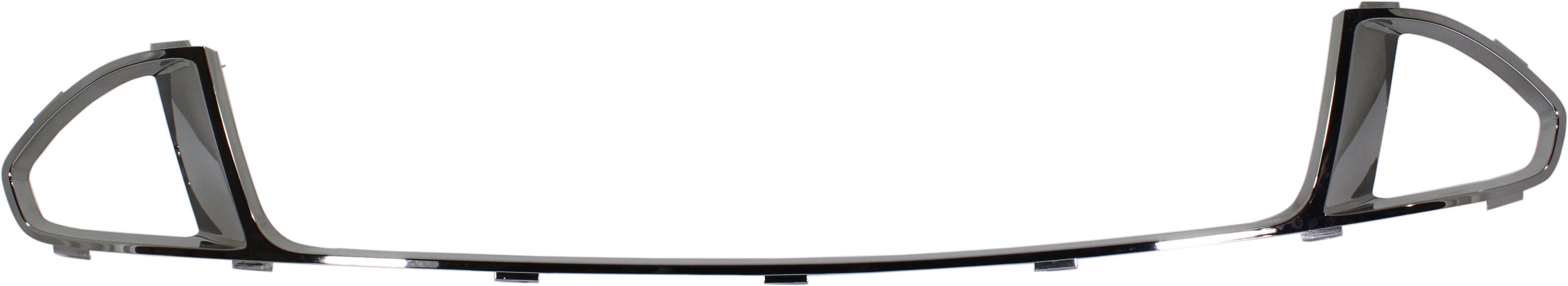 AM FUSION 11-12 FRONT BUMPER GRILLE MOLDING Chrome Black Sport Model SKU REPF015314 Partslink FO1036136 OEM BE5Z17K945AA