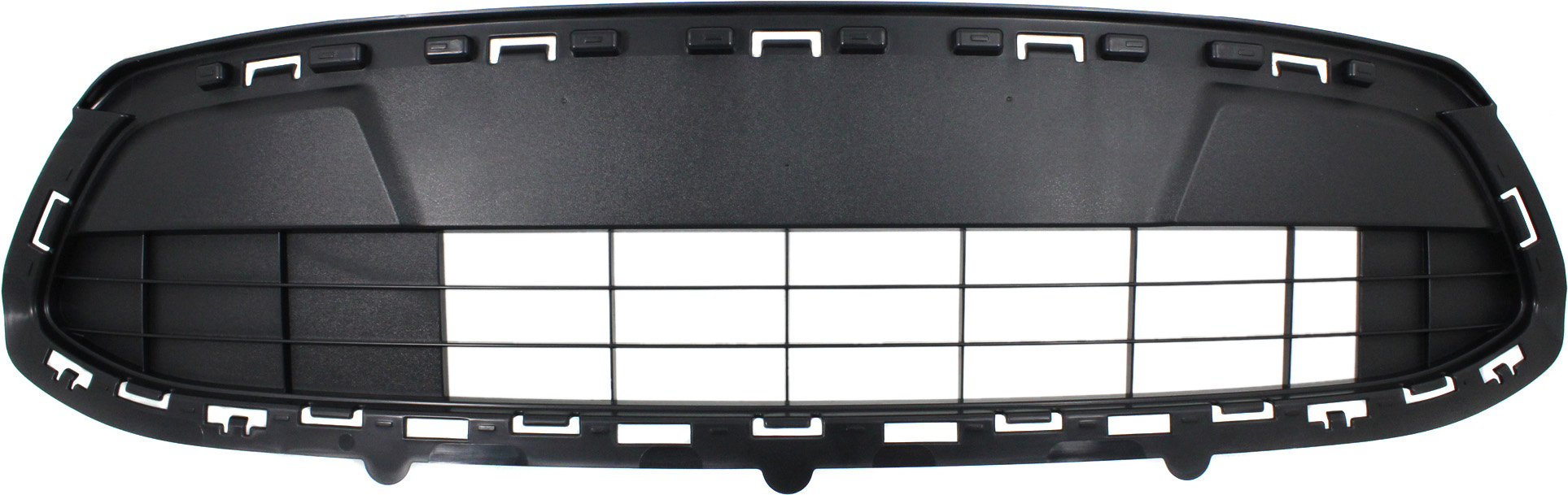 AM FIESTA 11-13 FRONT BUMPER GRILLE Center Textured Gray w SFE Pkg SE Model HB Sdn CAPA SKU REPF015318Q Partslink FO1036140C OEM AE8Z8200LA