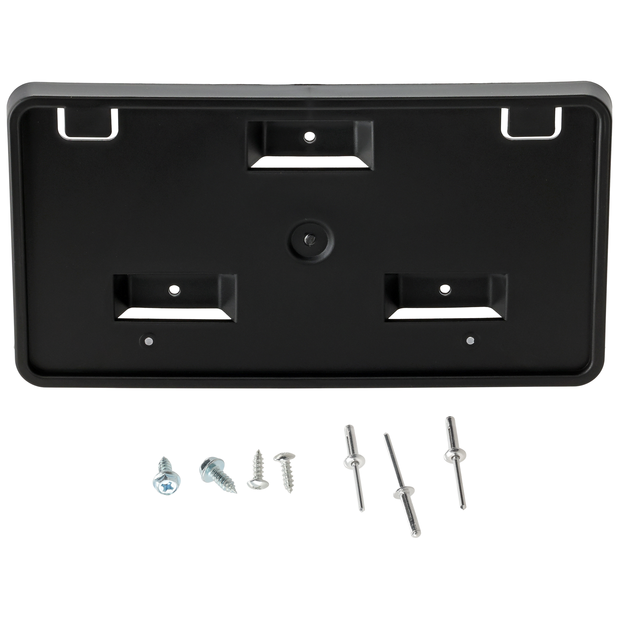 AM TRANSIT VAN 15-19 FRONT LICENSE PLATE BRACKET Textured SKU REPF017324 Partslink FO1068156 OEM CK4Z17A385AA