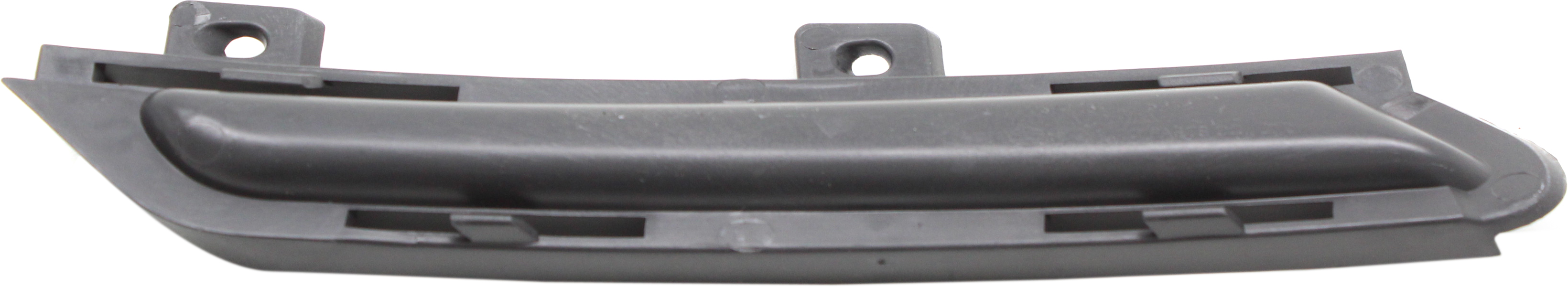 AM EDGE 15-18 FRONT BUMPER FILLER LH Textured Black Cover Insert Sport Model SKU REPF040504 Partslink FO1038161 OEM FT4Z17E811CA