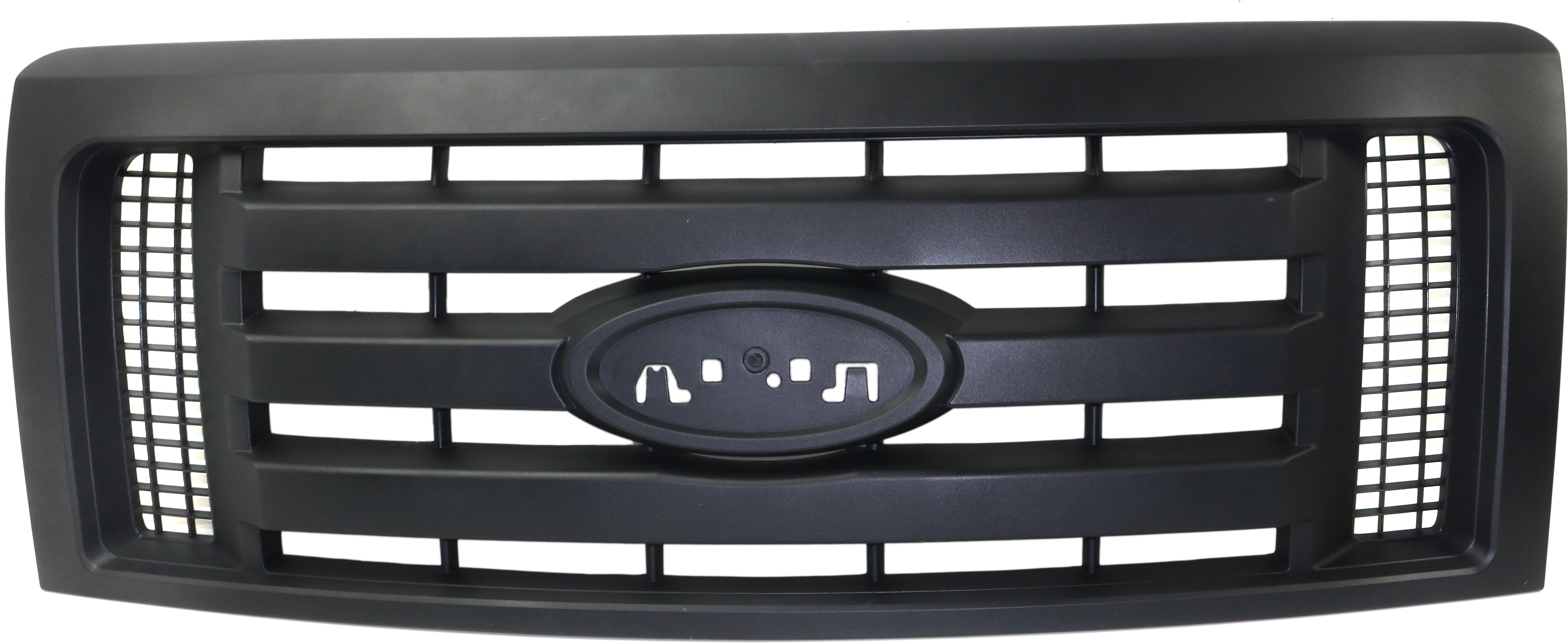 AM F 150-09-12 GRILLE Textured Dark Gray Shell and Insert XL Model CAPA SKU REPF070103Q Partslink FO1200510C OEM 9L3Z8200A