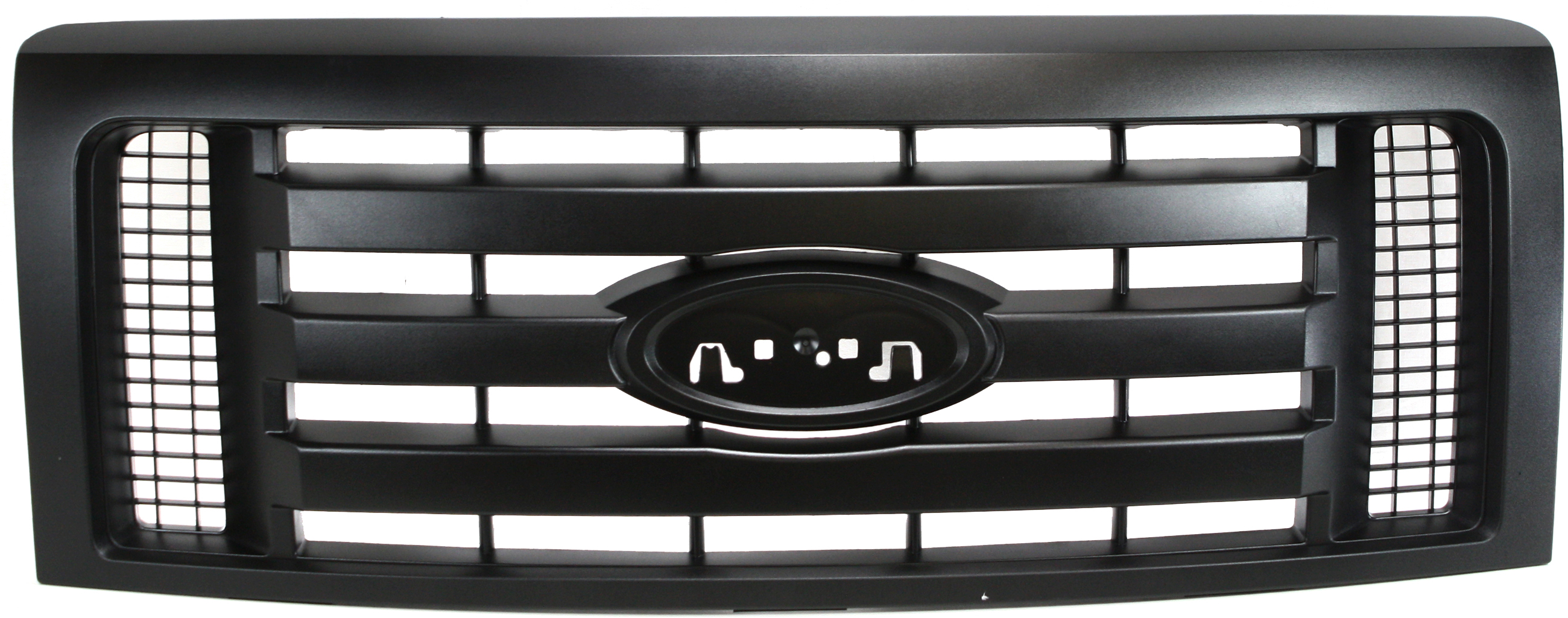 AM F 150-09-12 GRILLE Textured Dark Gray Shell and Insert XL Model SKU REPF070103 Partslink FO1200510 OEM 9L3Z8200A