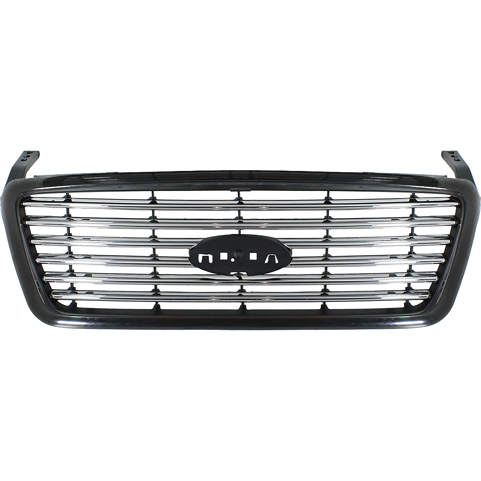 AM F 150-06-08 GRILLE Black Shell Chrome Billet Style Bar Insert Harley Davidson Model SKU REPF070106 Partslink FO1200517 OEM 6L3Z8200APTM