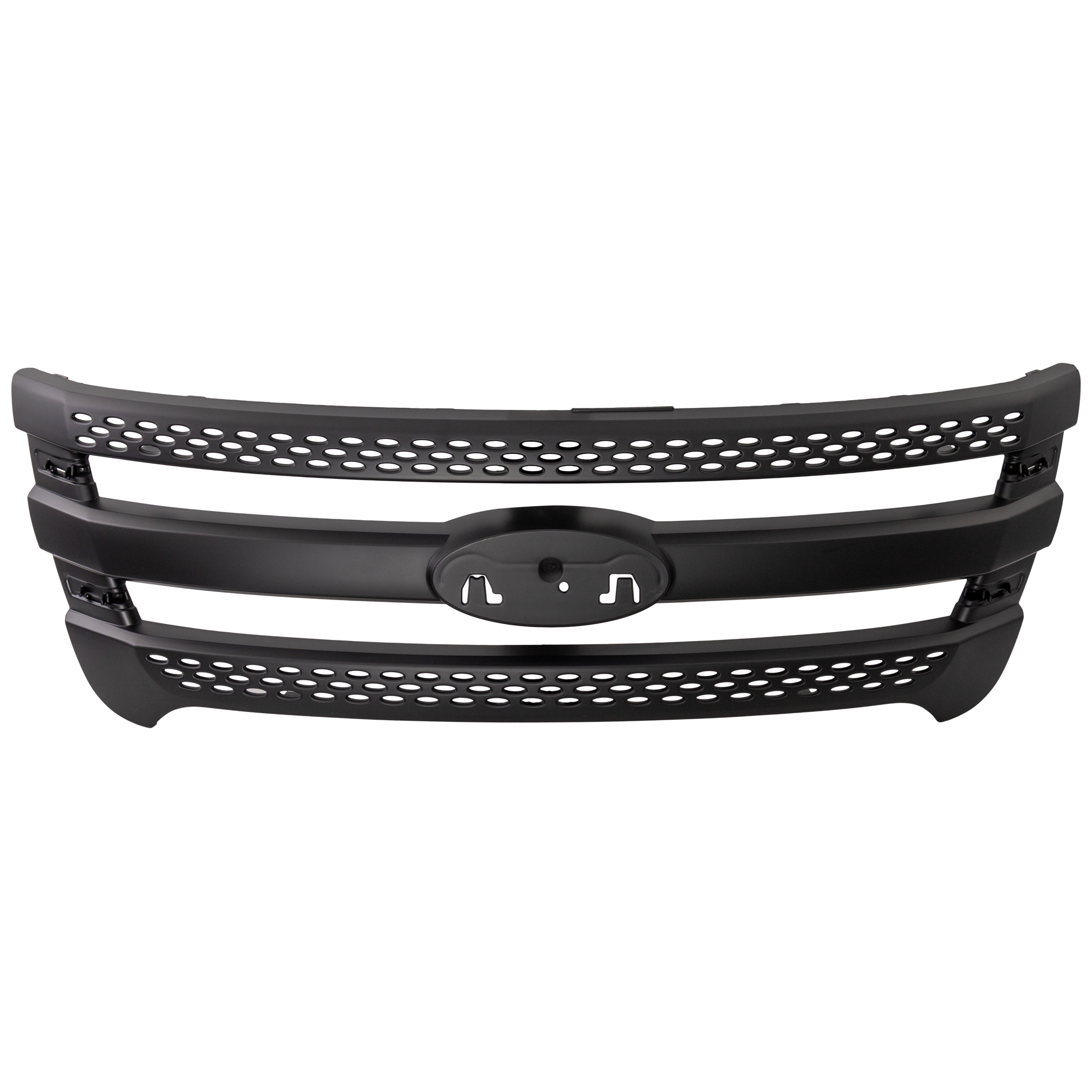 AM EXPLORER 11-15 EXPLORER POLICE 13-15 GRILLE Plastic Painted Black Shell and Insert Police 3.7L Eng SKU REPF070199P Partslink FO1200533 OEM BB5Z8200CA