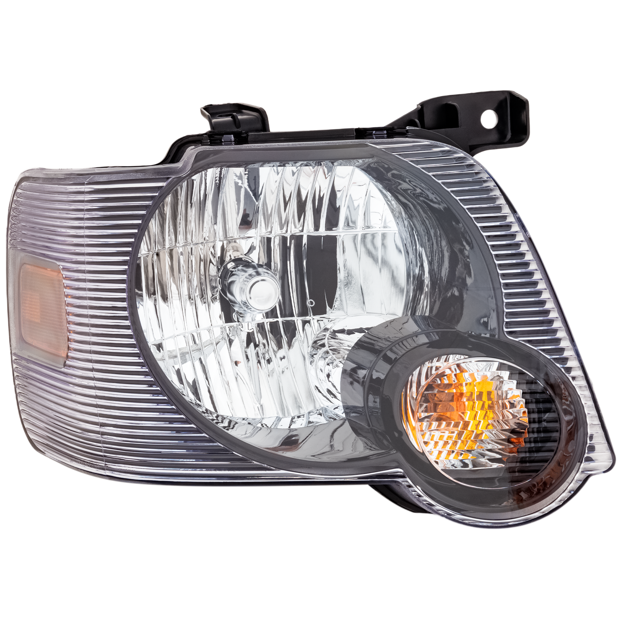 AM EXPLORER 07-10 HEAD LAMP RH Assembly Halogen Smoke Lens SKU REPF100101 Partslink FO2503230 OEM 8L2Z13008A
