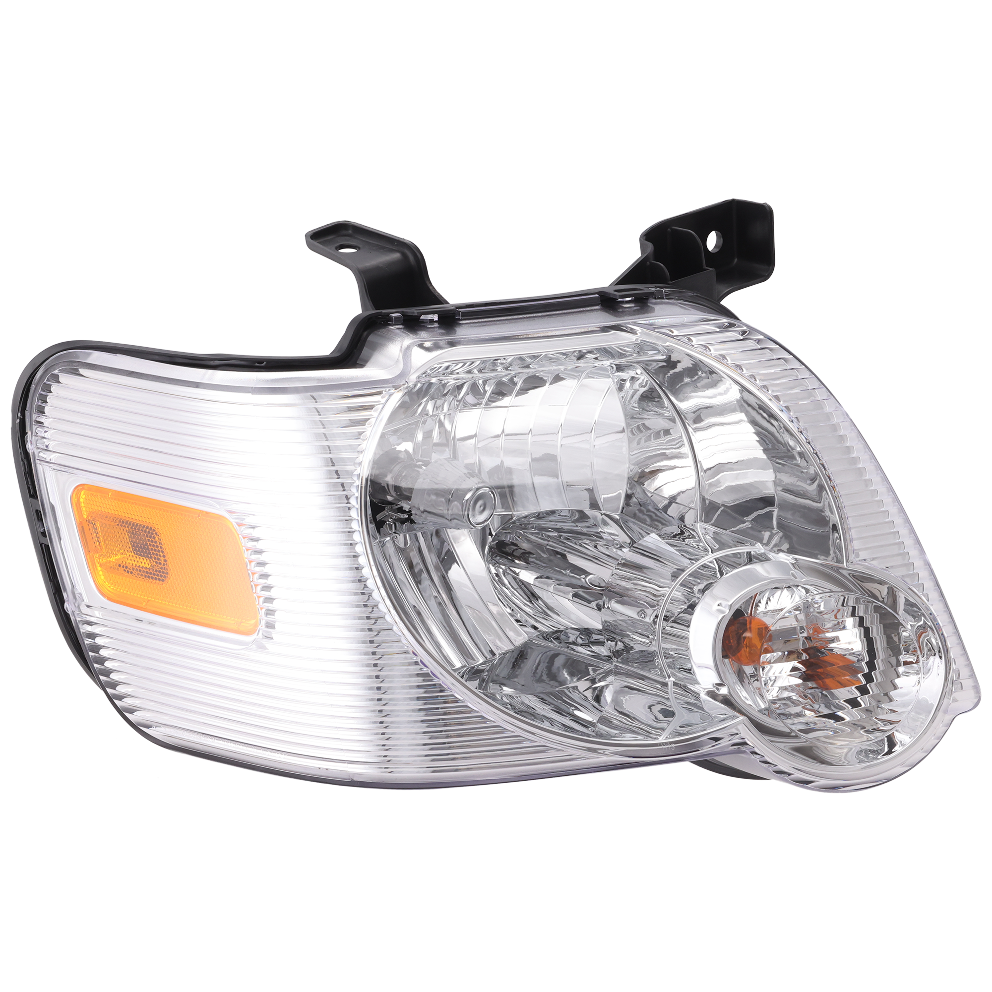 AM EXPLORER 06-10 HEAD LAMP RH Assembly Halogen Clear Lens CAPA SKU REPF100103Q Partslink FO2503220C OEM 6L2Z13008AA
