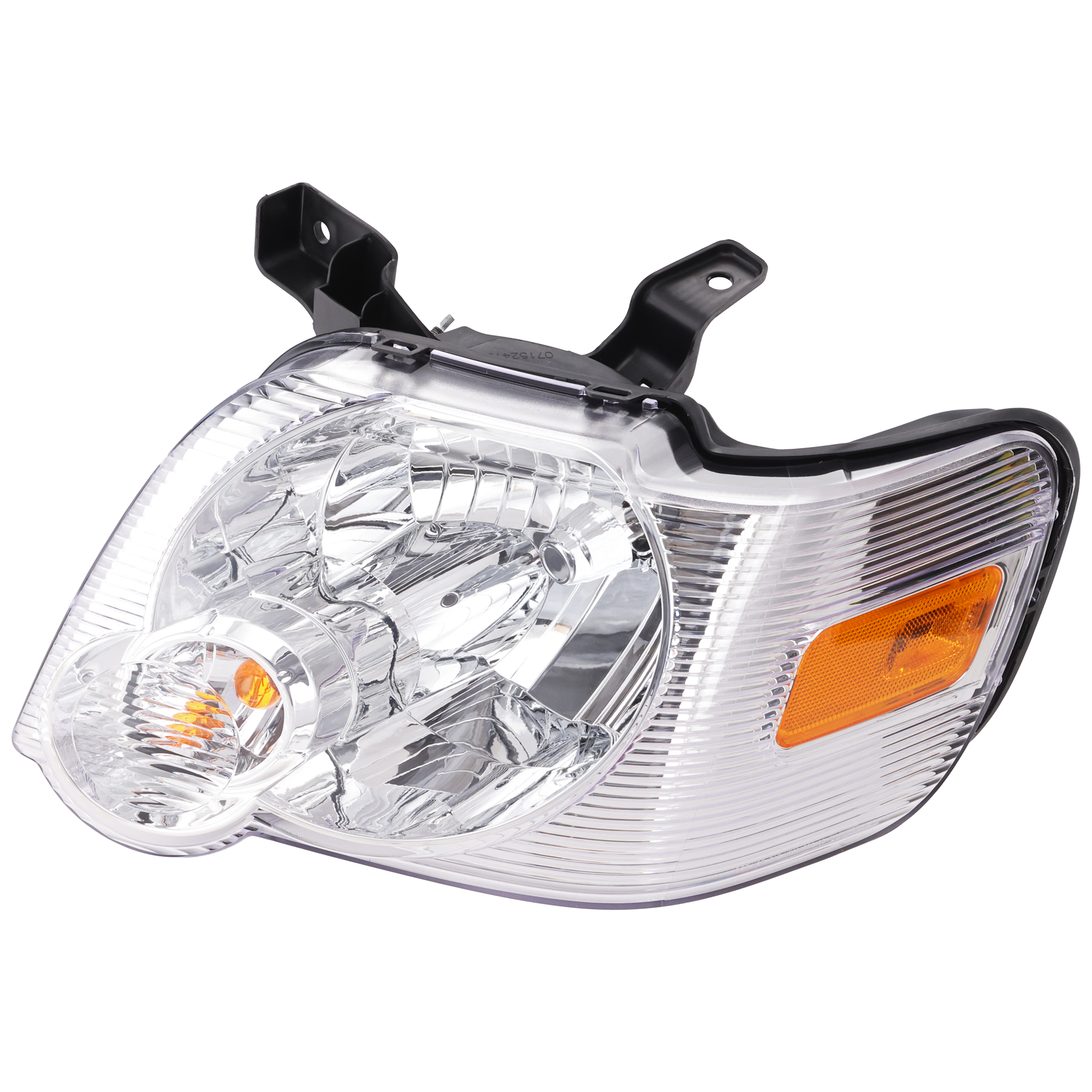 AM EXPLORER 06-10 HEAD LAMP LH Assembly Halogen Clear Lens CAPA SKU REPF100104Q Partslink FO2502220C OEM 6L2Z13008BA