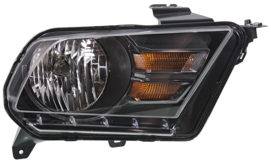 AM MUSTANG 10-14 HEAD LAMP RH Assembly Halogen GT Boss 302 Model SKU REPF100111 Partslink FO2503276 OEM AR3Z13008C