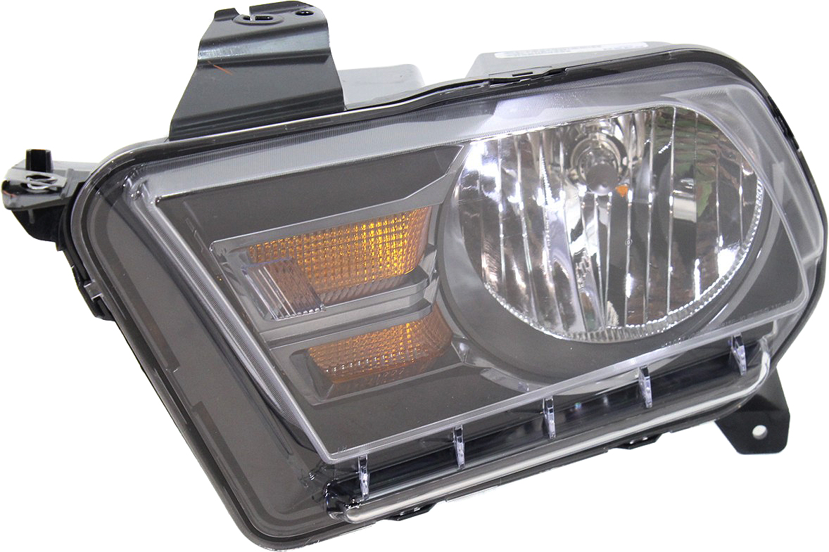 AM MUSTANG 10-14 HEAD LAMP LH Assembly Halogen GT Boss 302 Model SKU REPF100112 Partslink FO2502276 OEM AR3Z13008D