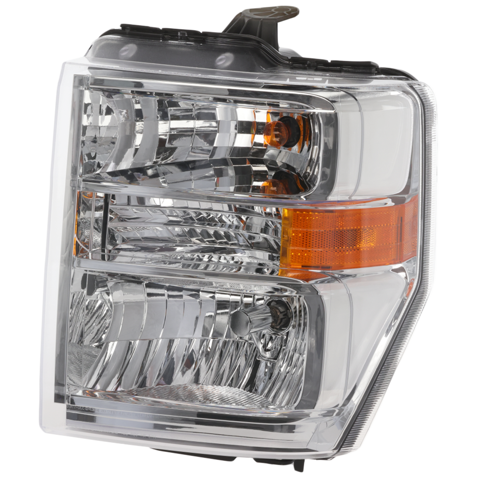 AM ECONOLINE VAN 08-21 HEAD LAMP LH Assembly Halogen Aero Style CAPA SKU REPF100122Q Partslink FO2502249C OEM AC2Z13008D