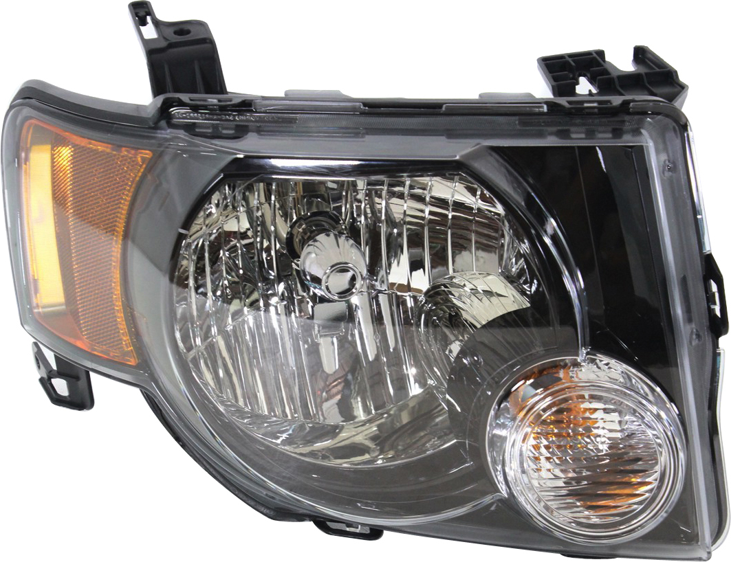 AM ESCAPE 09-12 HEAD LAMP RH Assembly Halogen Dark Interior w Sport Appearance Package From 12-2-08 XLT Model SKU REPF100131 Partslink FO2503278 OEM 9L8Z13008A