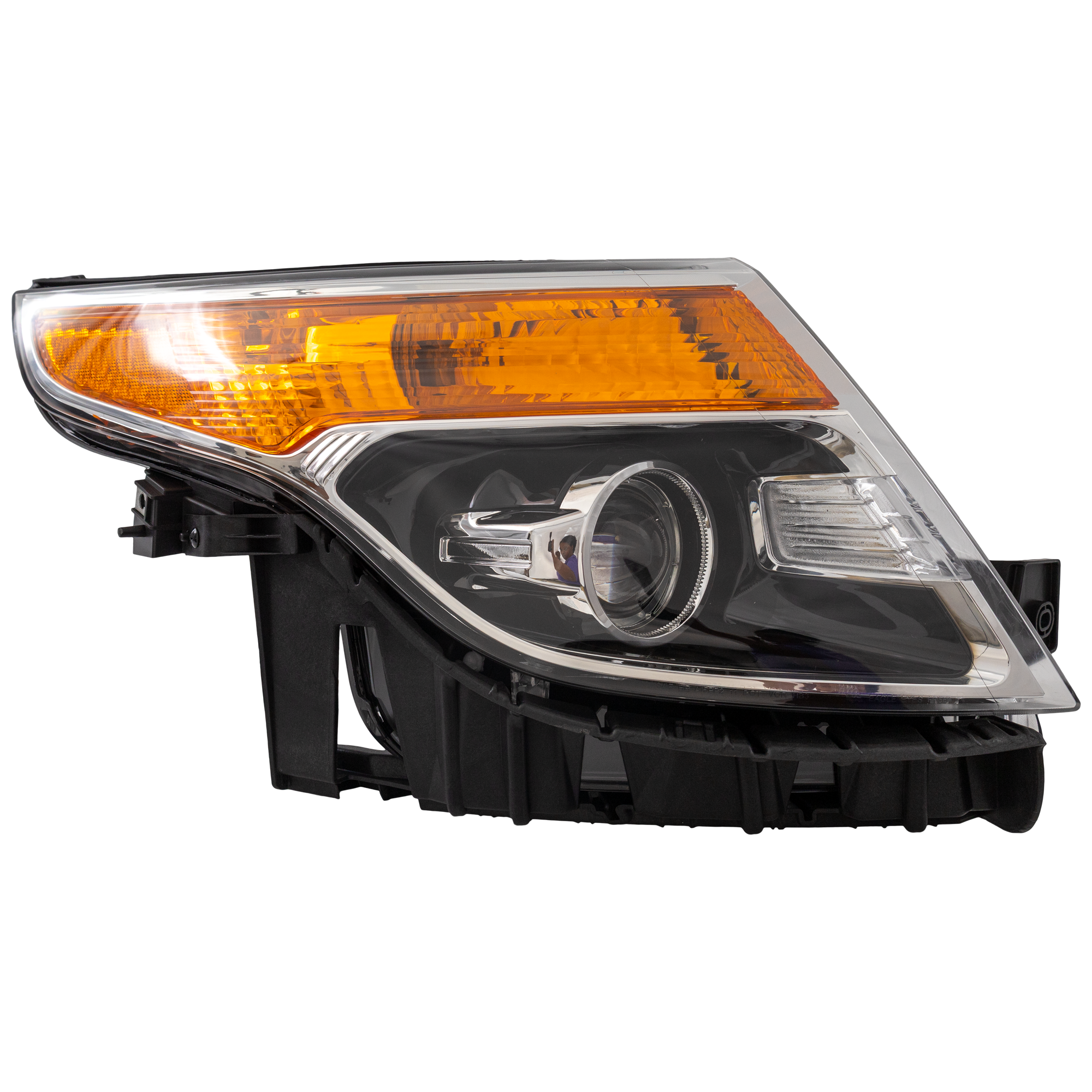 AM EXPLORER 11-15 HEAD LAMP RH Assembly Halogen Base XLT Models SKU REPF100187 Partslink FO2503301 OEM BB5Z13008J