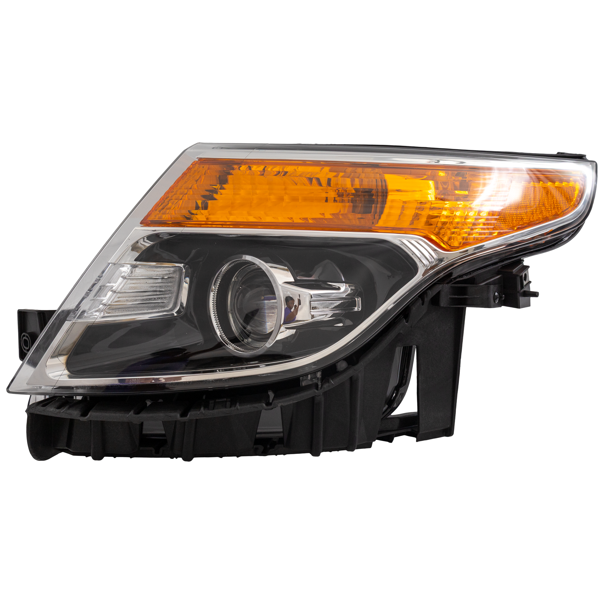 AM EXPLORER 11-15 HEAD LAMP LH Assembly Halogen Base XLT Models SKU REPF100188 Partslink FO2502301 OEM BB5Z13008N