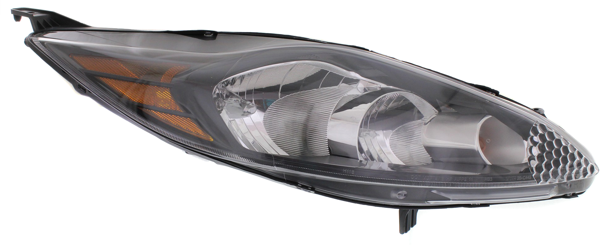 AM FIESTA 12-13 HEAD LAMP RH Assembly Halogen w Appearance Package SE Model Hatchback Sedan SKU REPF100193 Partslink FO2503300 OEM CE8Z13008A