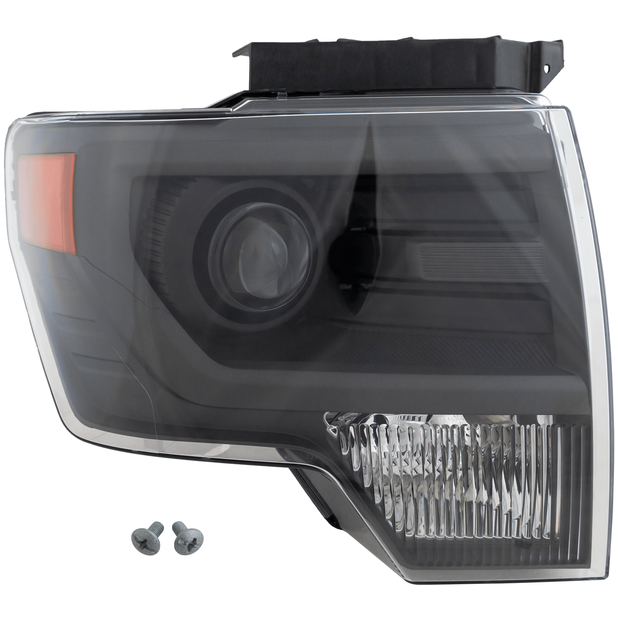 AM F 150-13-14 HEAD LAMP RH Lens and Housing HID Xenon w o HID Kit Gray Interior SVT Raptor Model SKU REPF100311 Partslink FO2519122 OEM DL3Z13008BB