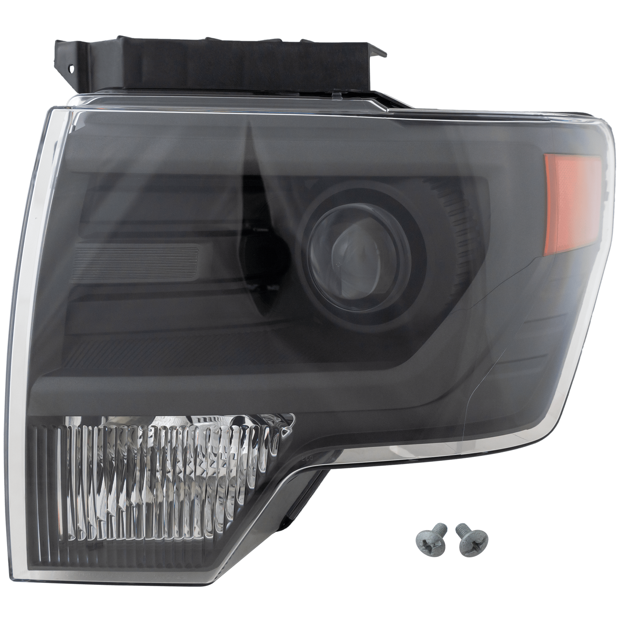 AM F 150-13-14 HEAD LAMP LH Lens and Housing HID Xenon w o HID Kit Gray Interior SVT Raptor Model SKU REPF100312 Partslink FO2518122 OEM DL3Z13008CB