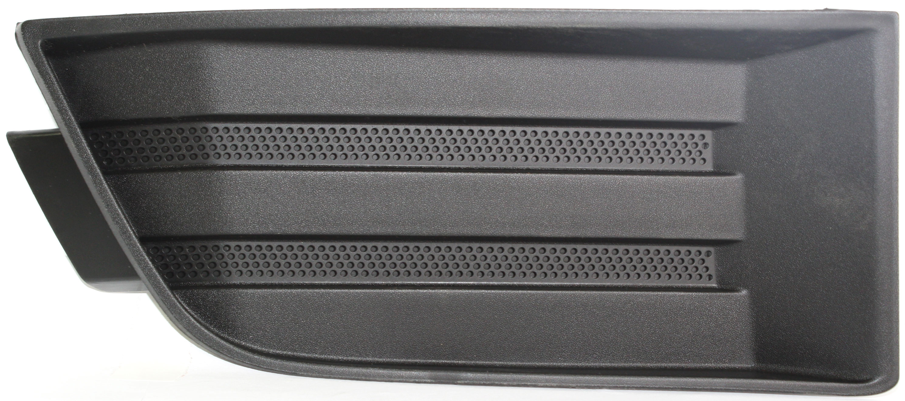 AM EDGE 07-10 FOG LAMP COVER RH Black Insert w o Fog Light Hole SKU REPF107503 Partslink FO1039110 OEM 7T4Z17E810A