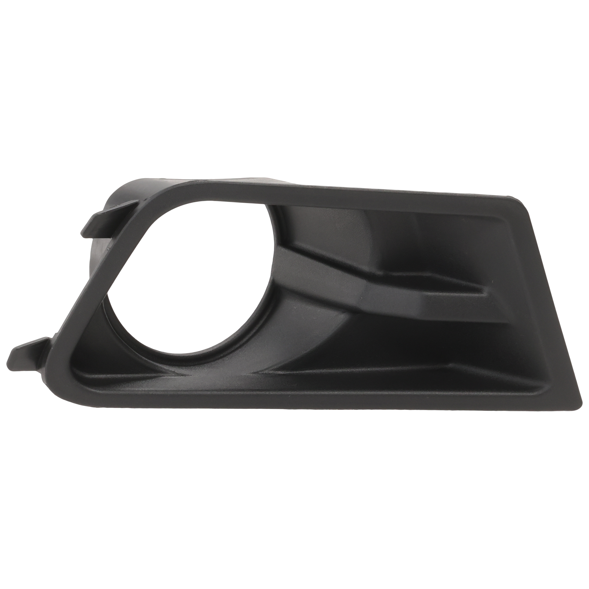 AM MUSTANG 10-12 FRONT FOG LAMP MOLDING RH Textured Black w Fog Lights Base Model SKU REPF108003 Partslink FO1039138 OEM AR3Z17E810BA