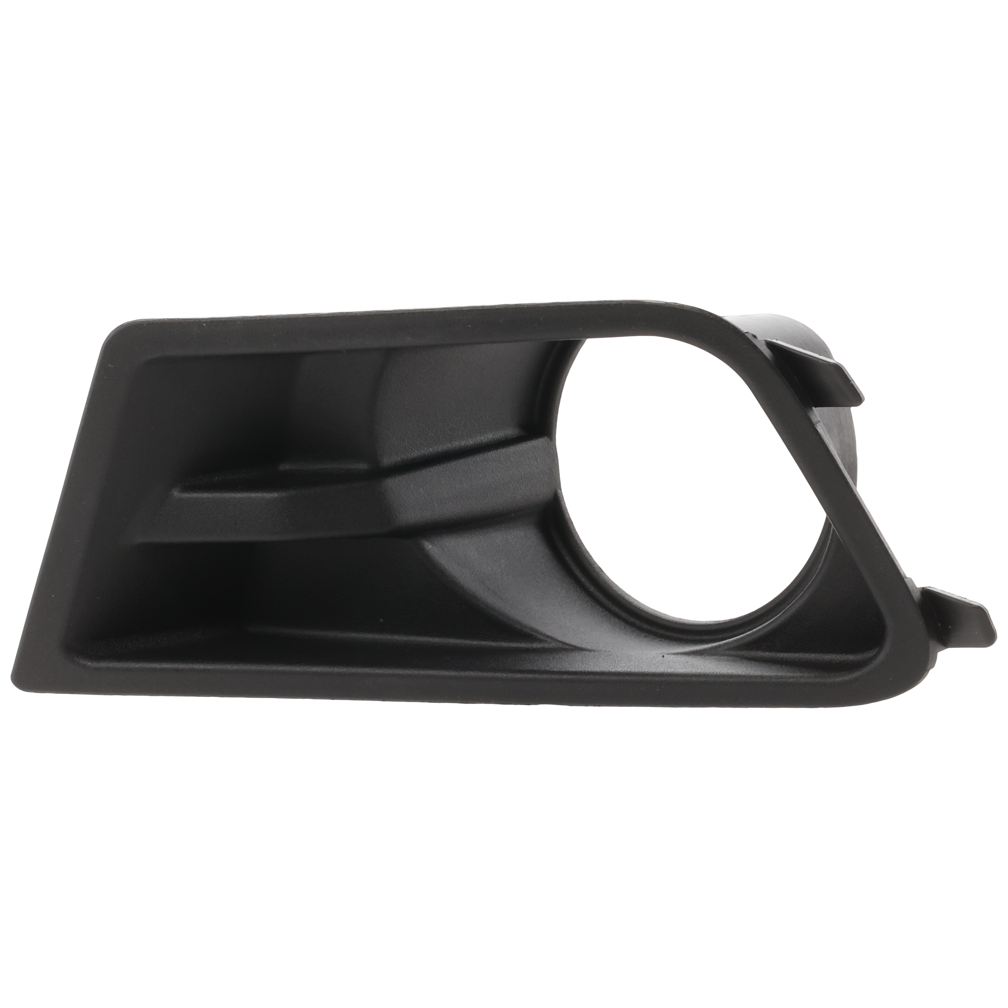 AM MUSTANG 10-12 FRONT FOG LAMP MOLDING LH Textured Black w Fog Lights Base Model SKU REPF108004 Partslink FO1038138 OEM AR3Z17E811BA