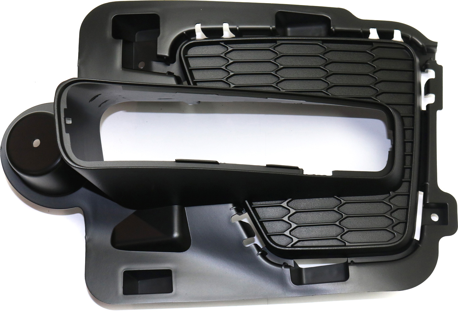 AM EXPEDITION 15-17 FRONT FOG LAMP MOLDING LH Textured Black SKU REPF108010 Partslink FO1038156 OEM FL1Z17E811BC