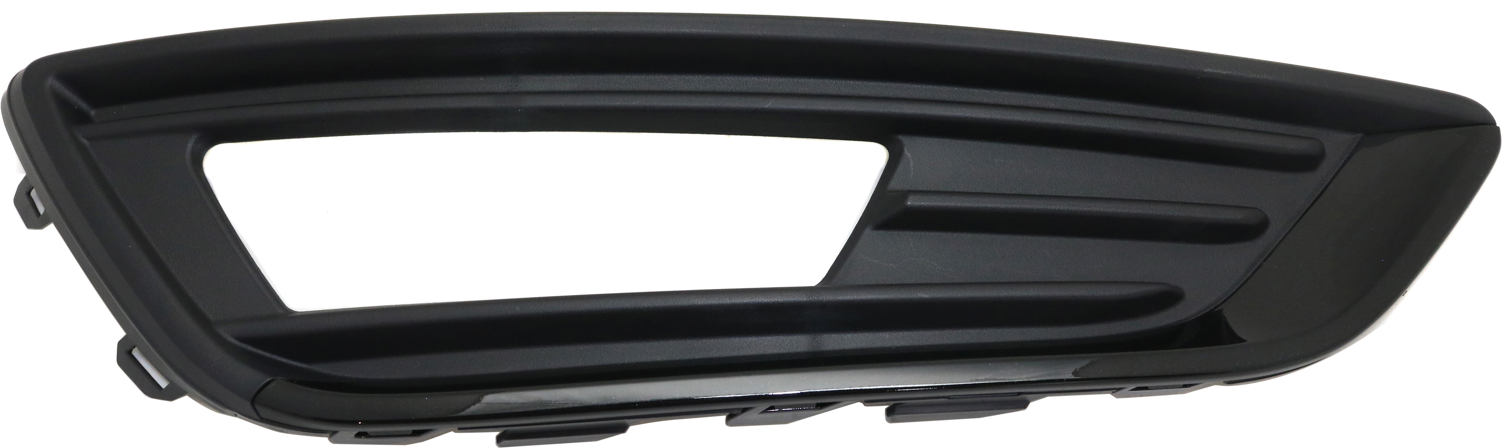AM FOCUS 15-18 FRONT FOG LAMP MOLDING RH Textured Black w Sport Pkg SE Model HB Sedan SKU REPF108013 Partslink FO1039158 OEM FM5Z17B814AA