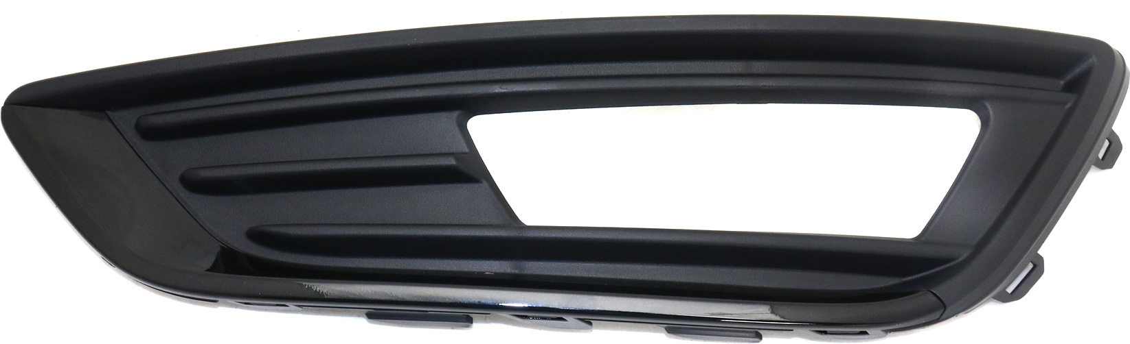 AM FOCUS 15-18 FRONT FOG LAMP MOLDING LH Textured Black w Sport Pkg SE Model HB Sedan SKU REPF108014 Partslink FO1038158 OEM FM5Z17B814AB