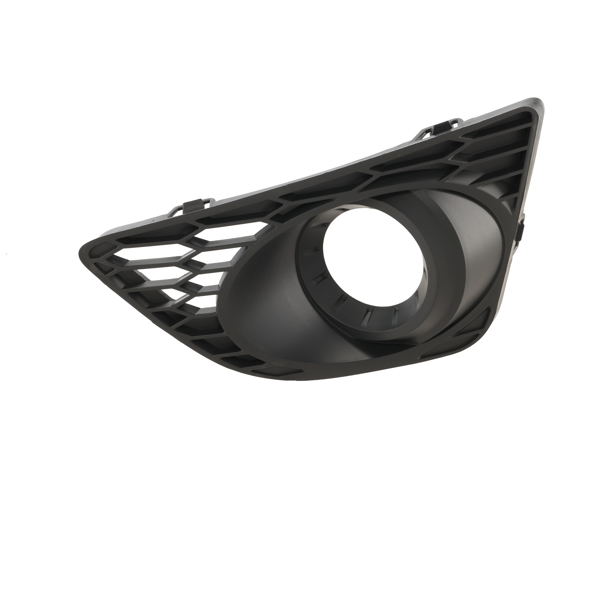 AM FUSION 10-12 FRONT FOG LAMP MOLDING LH Textured Black SE Sport Models SKU REPF108604 Partslink FO1038122 OEM AE5Z17E811BA