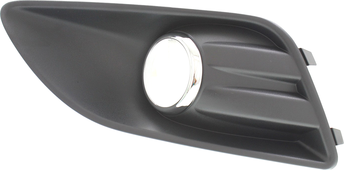 AM C MAX 13-18 FRONT FOG LAMP MOLDING RH Textured Black SKU REPF108617 Partslink FO1039126 OEM DM5Z17B814A