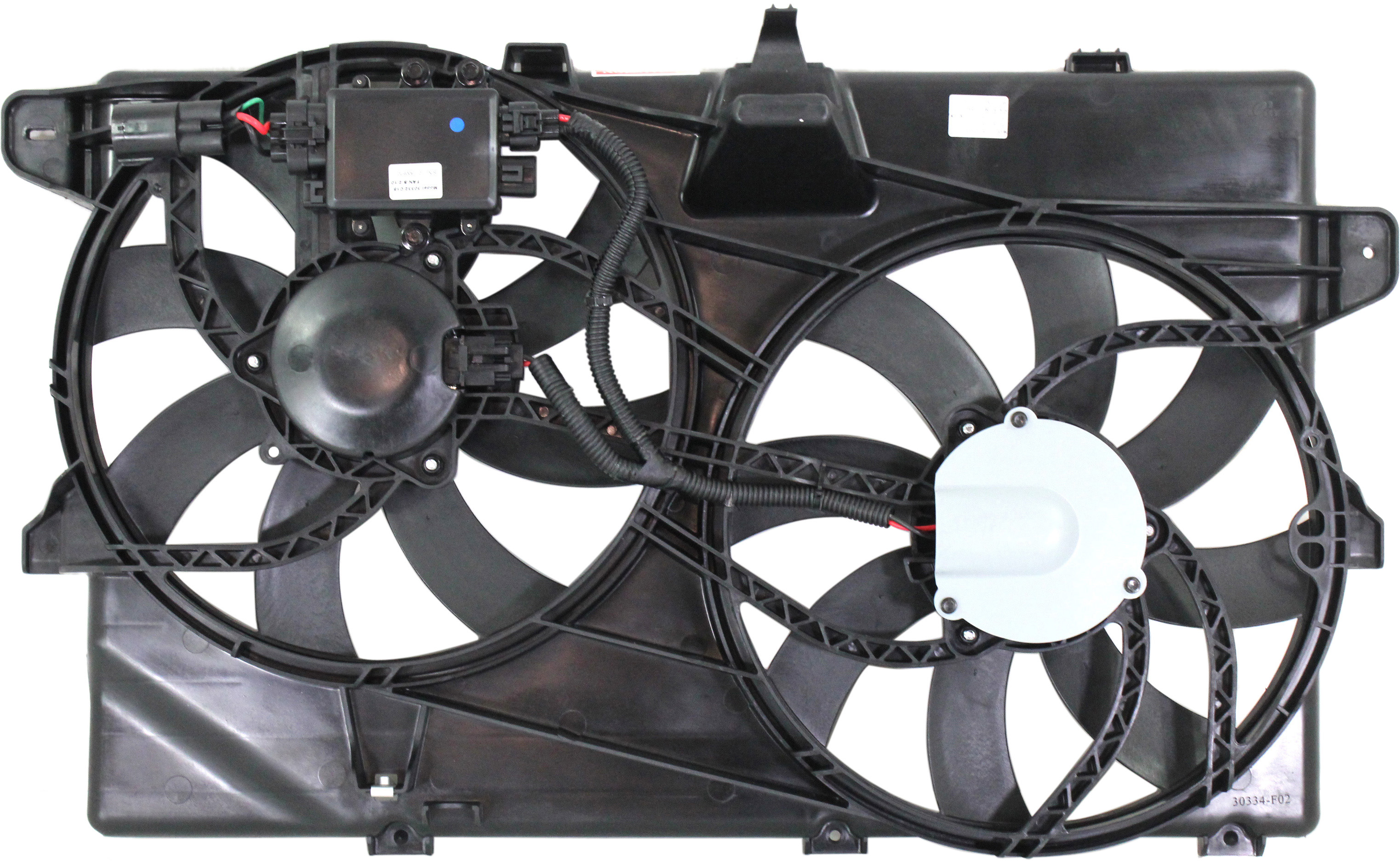 AM EDGE 07-14 MKX 07-15 RADIATOR FAN ASSEMBLY V6 w o Tow Pckg. w Control module SKU REPF160902 Partslink FO3115177 OEM CT4Z8C607B