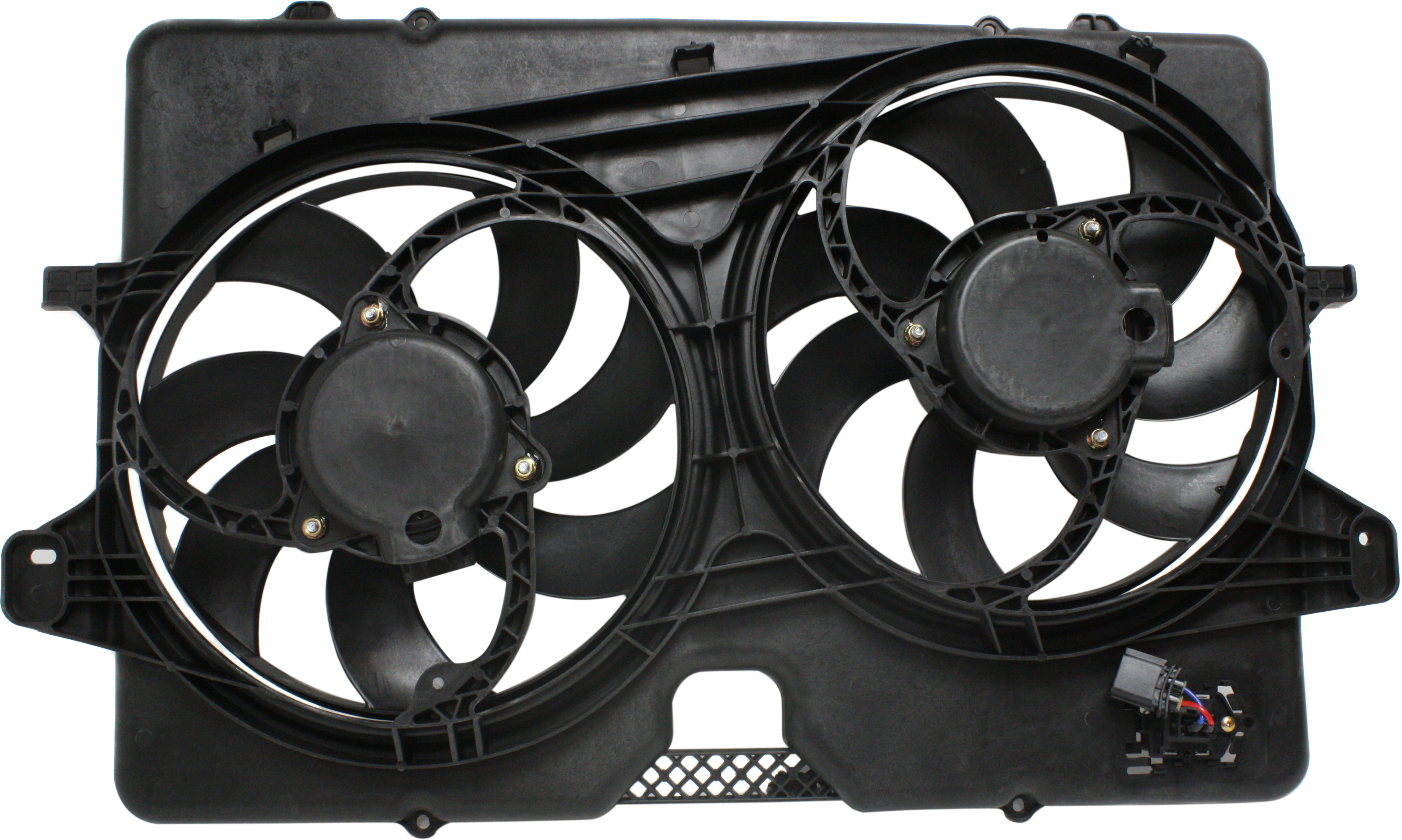AM ESCAPE 08-12 RADIATOR FAN SHROUD ASSEMBLY 2.3L 2.5L Exc. Hybrid Model Includes resistor SKU REPF160911 Partslink FO3115176 OEM 8L8Z8C607A