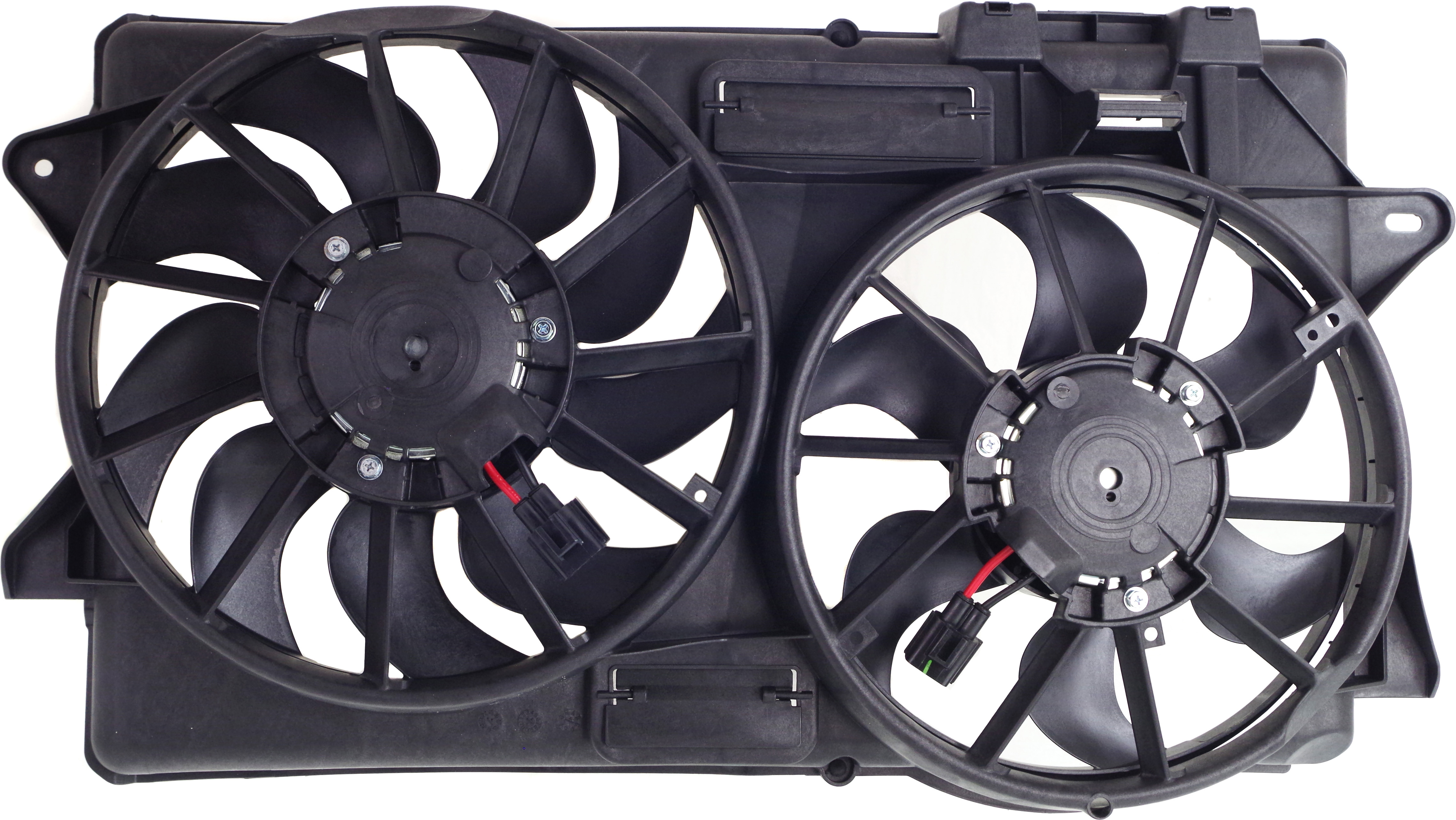 AM MUSTANG 15-22 RADIATOR FAN ASSEMBLY Dual Fan 2.3L Eng. SKU REPF160933 Partslink FO3115204 OEM FR3Z8C607B